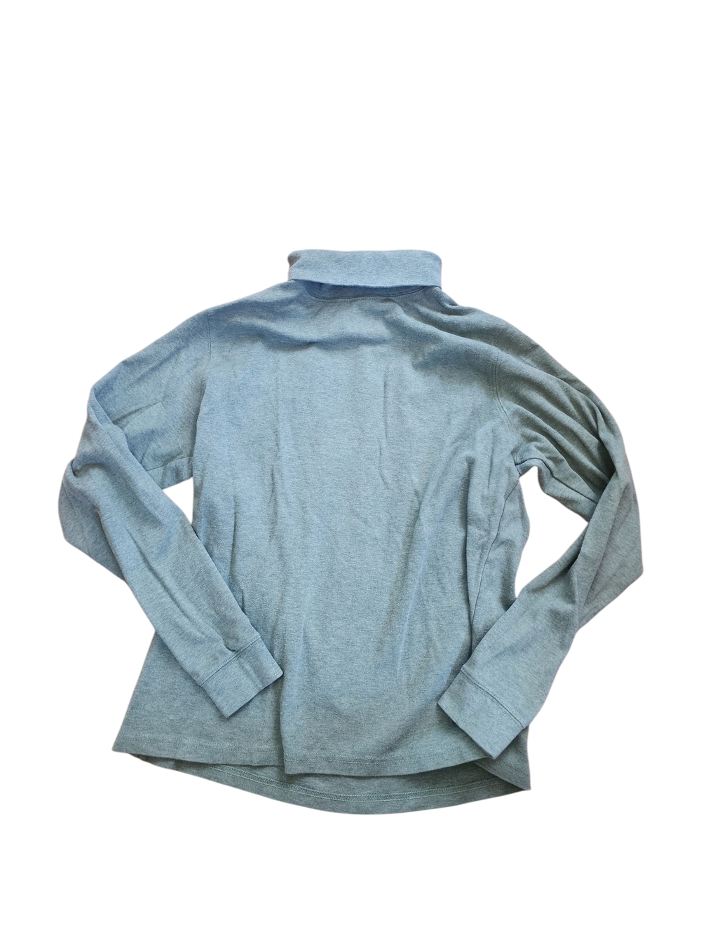 L.L. Bean Light Green Sage Cotton Long Sleeve Turtleneck Top - M